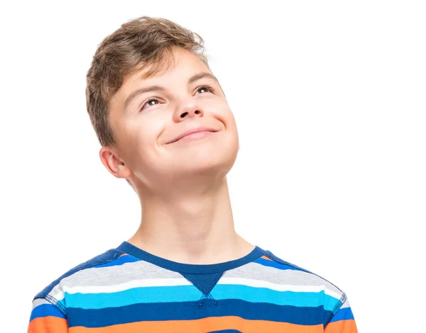 十代の男の子の感情的な肖像画 — ストック写真