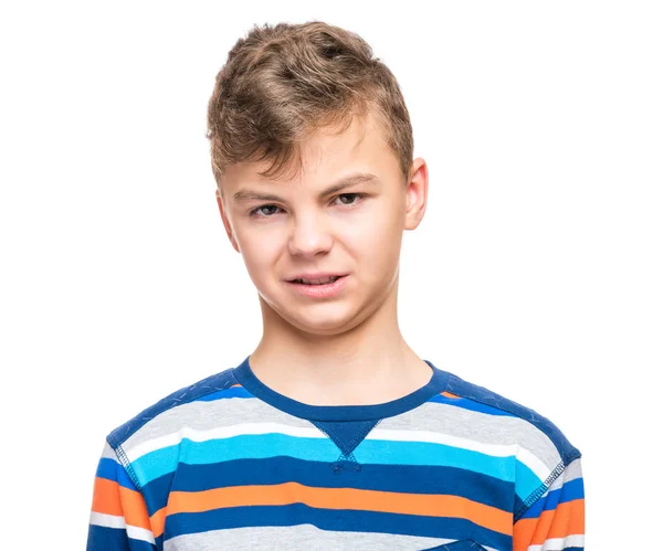Συναισθηματικό πορτραίτο της Έφηβος αγόρι — Φωτογραφία Αρχείου