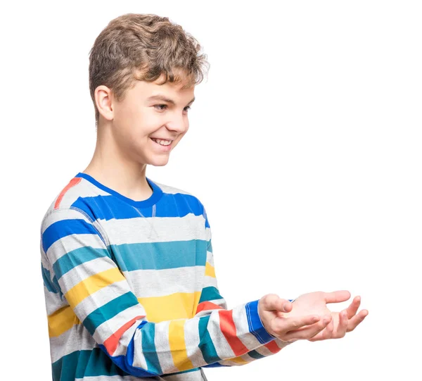 Emotionele portret van tiener jongen — Stockfoto