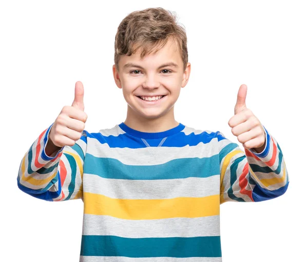 Emotional portrait of teen boy — Stock Photo, Image