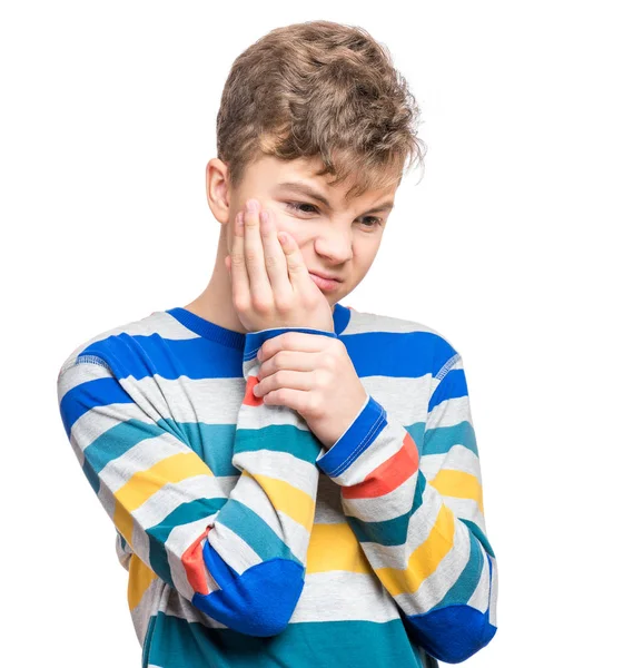 Emotional portrait of teen boy — Stock Photo, Image