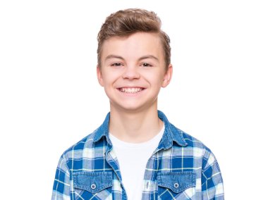 Duygusal genç çocuk portresi