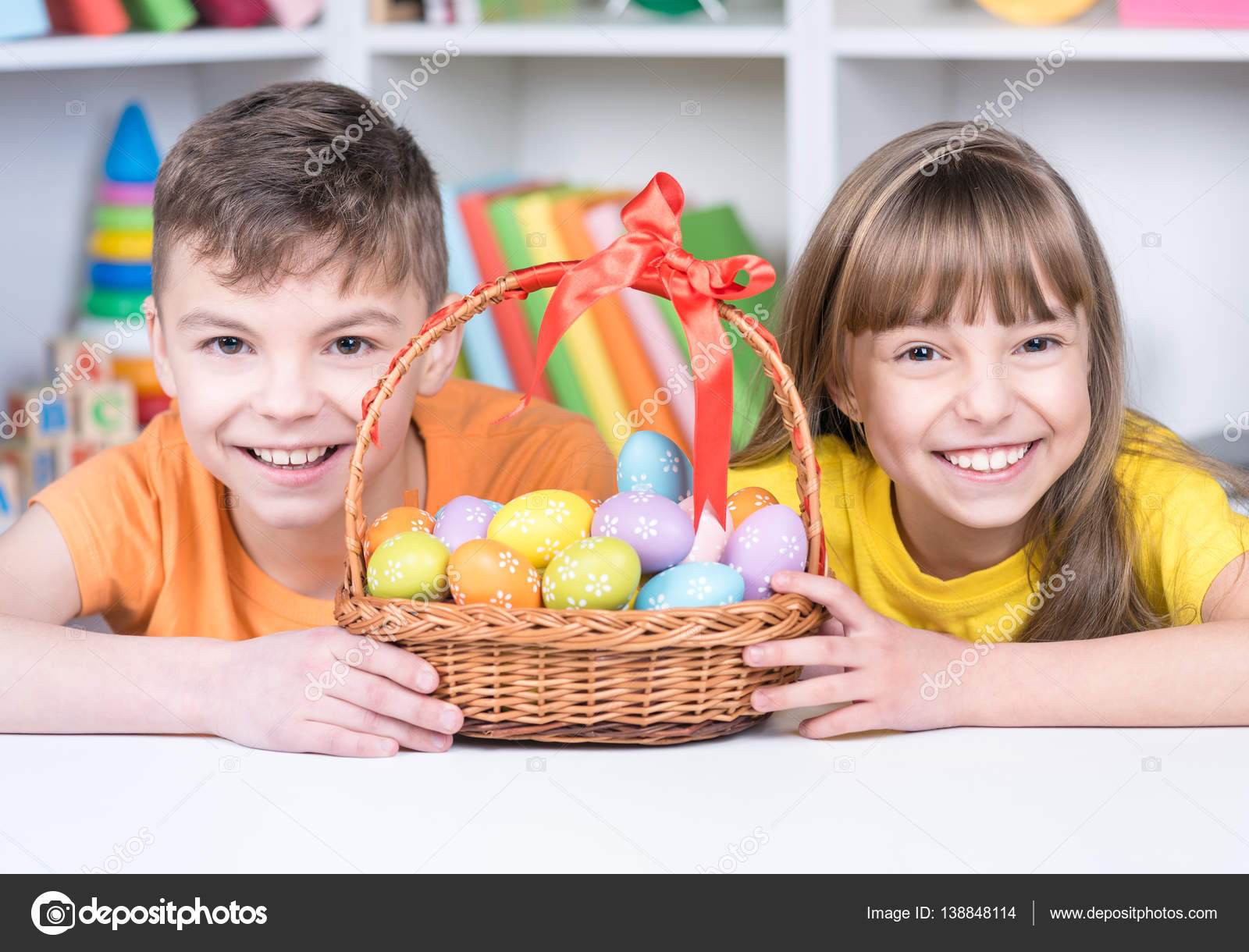 easter holiday cute cheerful children holding basket of decorated eggs at home little girl and boy having fun and celebrating feast photo by valiza - Little Kid Coloring easter holiday cute cheerful children holding basket of decorated eggs at home little girl and boy having fun and celebrating feast photo by valiza - Little Kid Coloring