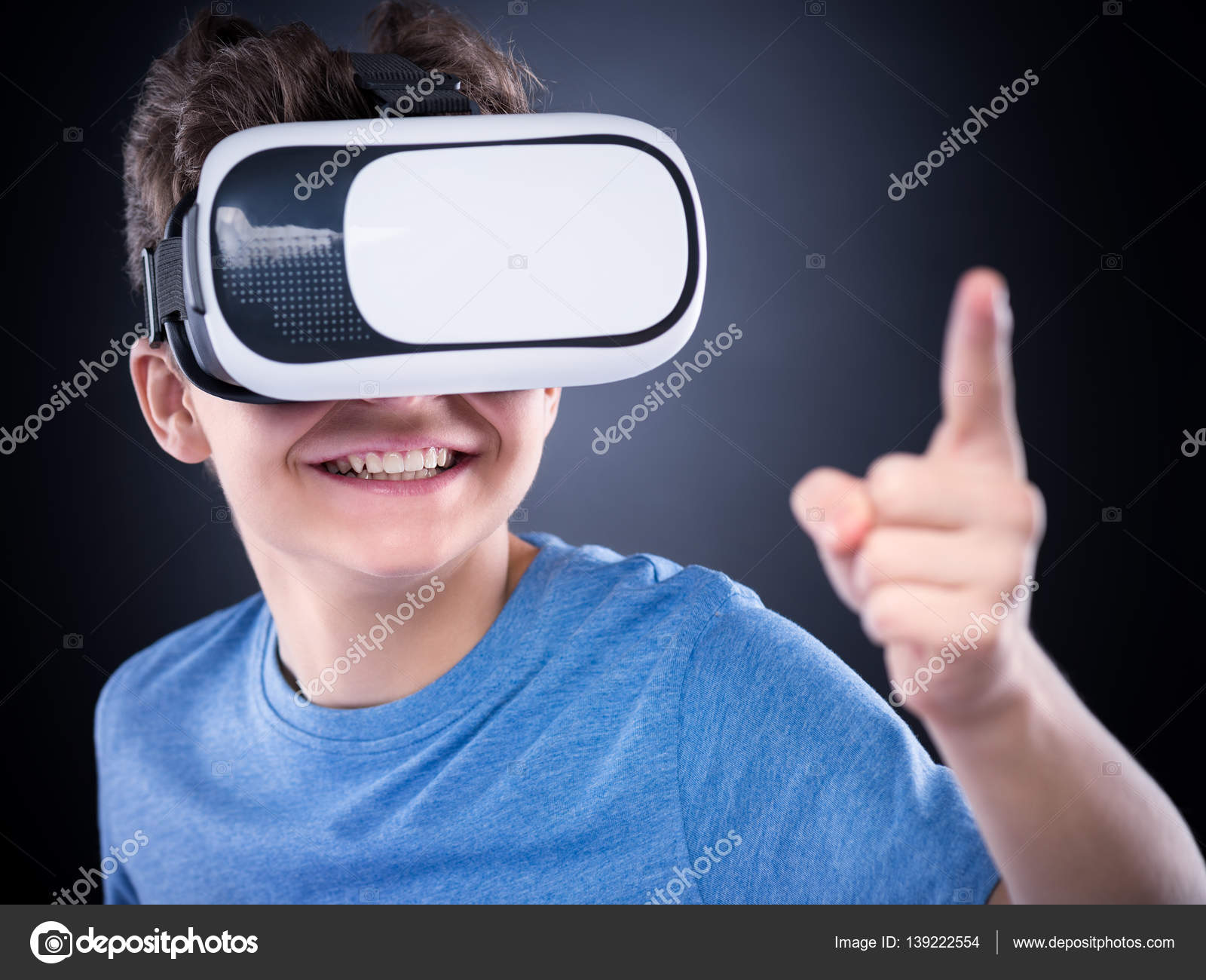 Teen boy in VR glasses Stock Photo by ยฉVaLiza 139222554 Teen boy in VR glasses Stock Photo by ยฉVaLiza 139222554