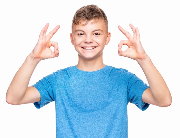 Emotionales Porträt eines Teenagers — Stockfoto