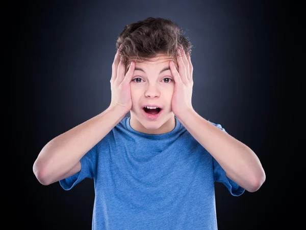 Retrato emocional del adolescente — Foto de Stock