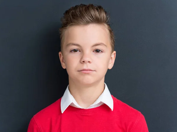 Jongen terug naar school — Stockfoto