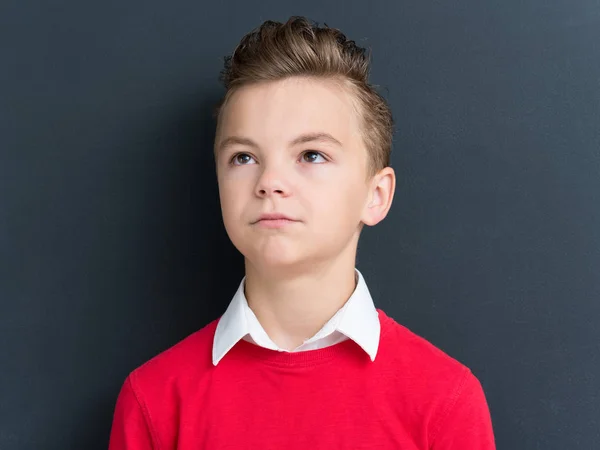 Känslomässiga porträtt av teen pojke — Stockfoto