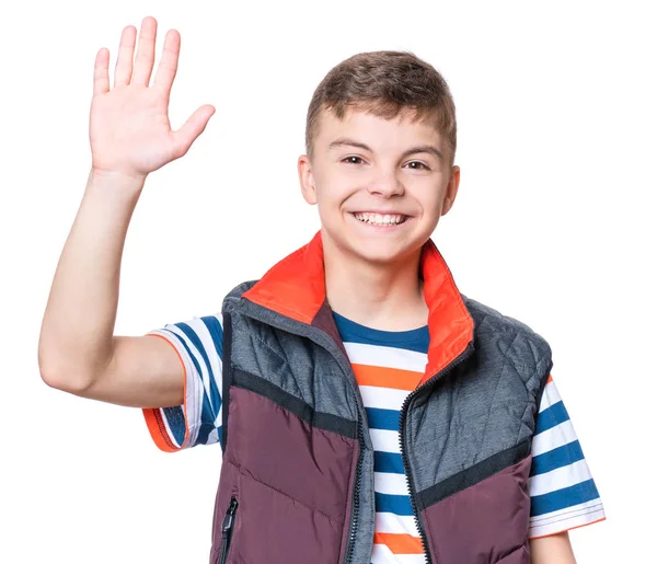 Emotional portrait of teen boy — Stock Photo, Image