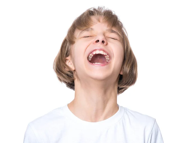 Menina em t-shirt branca — Fotografia de Stock