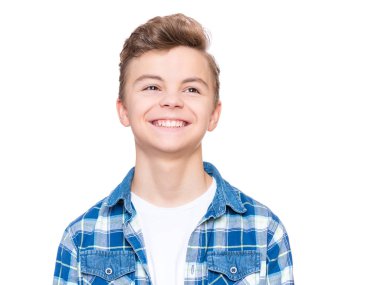 Duygusal genç çocuk portresi