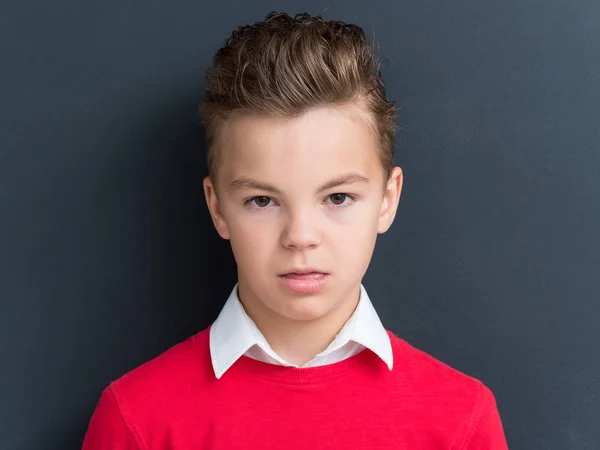 Emotional portrait of teen boy — Stock Photo, Image