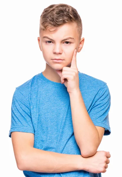 Känslomässiga porträtt av teen pojke — Stockfoto