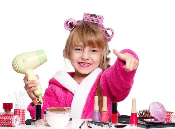 Make-up holčička — Stock fotografie