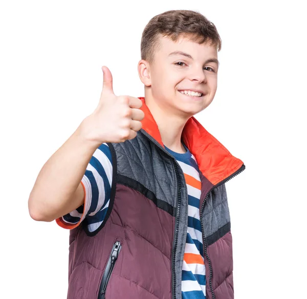 Emotional portrait of teen boy — Stock Photo, Image