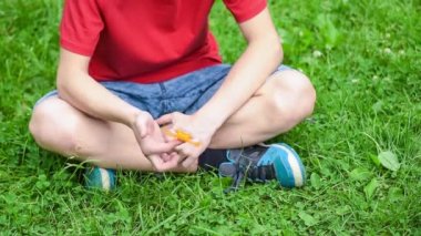 Spinner Park ile genç çocuk