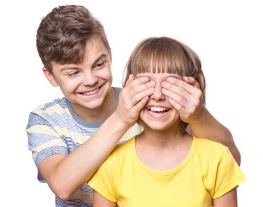 Erkek ve Kız Kardeş Portresi