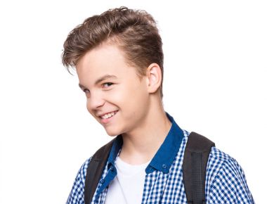 Genç çocuk öğrenci