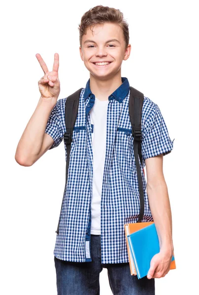 Adolescente chico estudiante — Foto de Stock