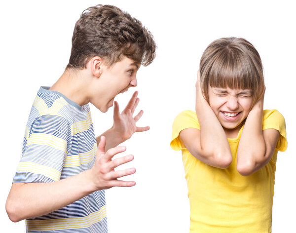 Portrait of brother and sister