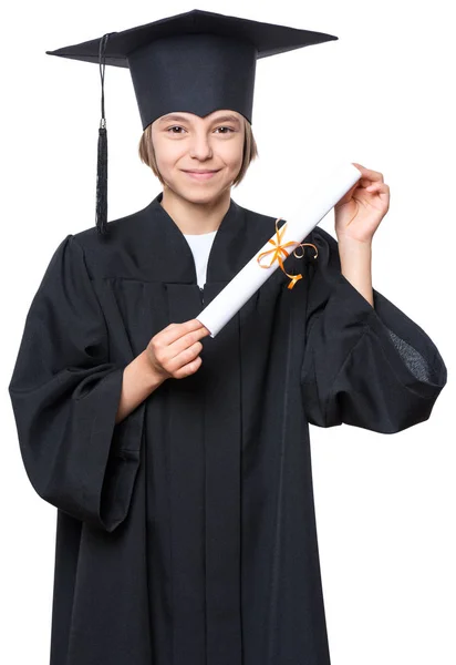 Mała dziewczynka absolwent — Zdjęcie stockowe