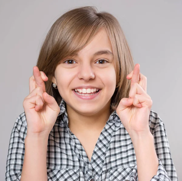 Porträt eines kleinen Mädchens — Stockfoto