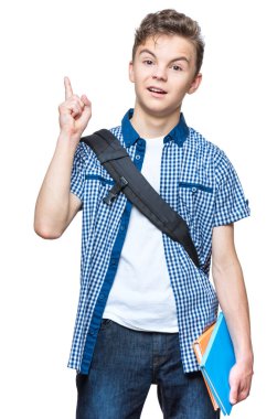 Genç çocuk öğrenci