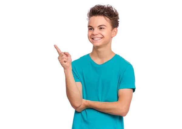 Teen boy emotions and signs — Stock Photo, Image