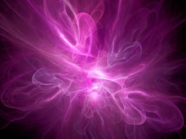 Rose flamboyant plasma fractal flamme abstraite fond — Photo