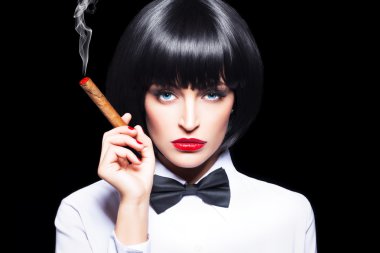 Puro güzellik seksi mafya kadınla