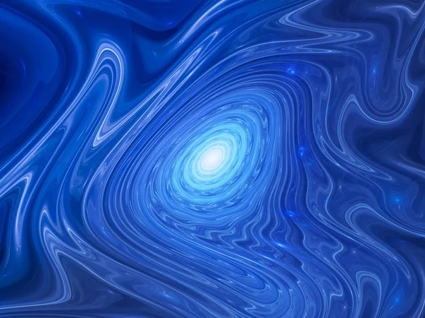 Blauwe gloeiende gnarl fractal — Stockfoto