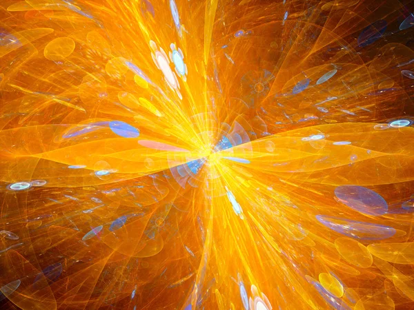 Colorful fiery explosion of futuristic technologies — Stock Photo, Image