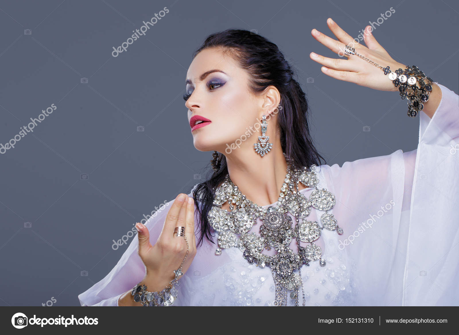 Sexy Arabic Belly Dancer Dancing Portrait Stock Photo Sexy Arabic Belly Dancer Dancing Portrait Stock Photo