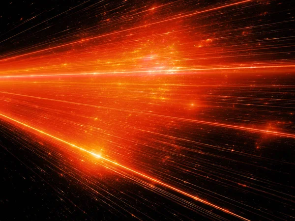 Fiery glowing connections in space — Stock Photo, Image