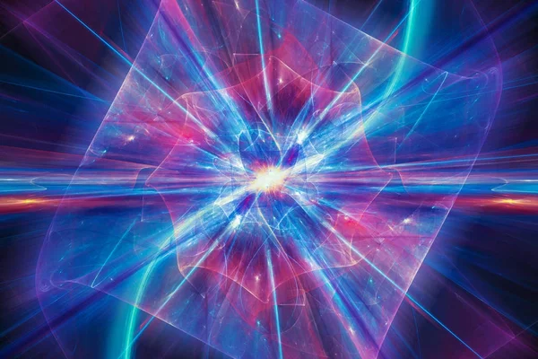 量子論のカラフルなイラスト — ストック写真