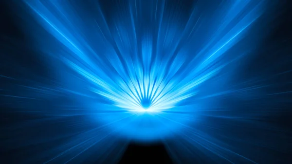 Bleu brillant fond d'impact astéroïde avec flou de mouvement 8k — Photo