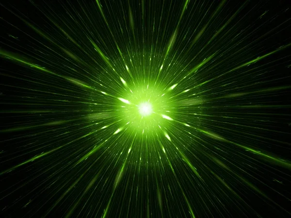 Concept d'arme laser vert brillant fractal — Photo