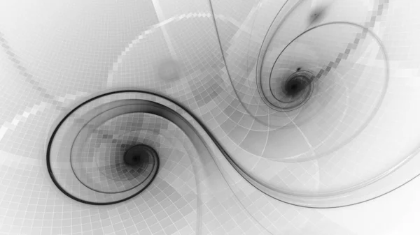 Negative dual spiral black and white background