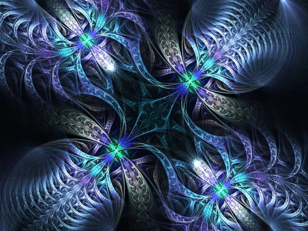 Symmetrical hypertile fractal — Stock Photo, Image