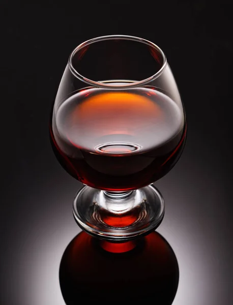 Glass with cognac — Stock Photo, Image