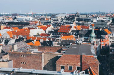 Çatı görünümü Kopenhag, Danimarka