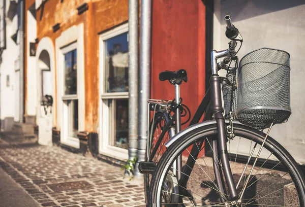 Bicicleta vintage em Copenhaga, Dinamarca — Fotografia de Stock