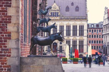 Pazar yeri, Bremen müzisyenler dört heykeli