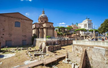 Antik kalıntıları Roma - İmparatorluk Forum