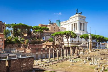 Antik kalıntıları Roma - İmparatorluk Forum