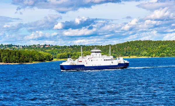 Moss - Horten Ferry cruzando Oslofjord - Noruega —  Fotos de Stock