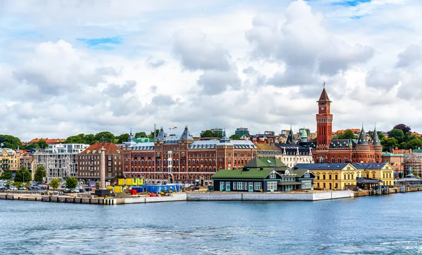 Weergave van de centrum van de stad van Helsingborg - Zweden — Stockfoto