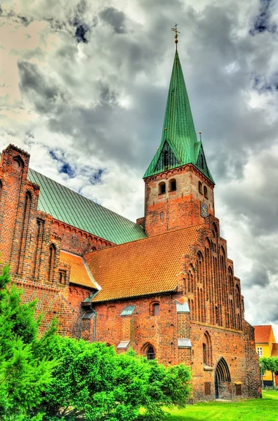 Kathedraal van Sint Olaf in de oude stad van Helsingor - Denemarken — Stockfoto