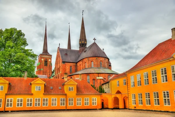 Собор Роскилле, внесенный в список наследия ЮНЕСКО в Дании — стоковое фото