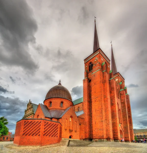 Katedrála v Roskilde, dědictví UNESCO v Dánsku — Stock fotografie